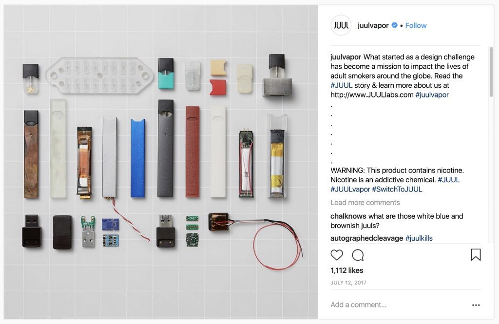 Faz cigarros eletrônicos cheiro